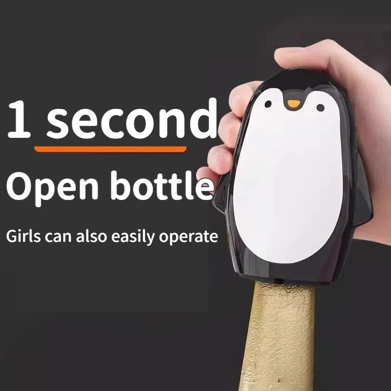 Wine Opener Creative Magnetic Beer Bottle Opener Wine Bottle Corkscrew Stainless Steel Penguin Kitchen Bottle Opener Bar Tools