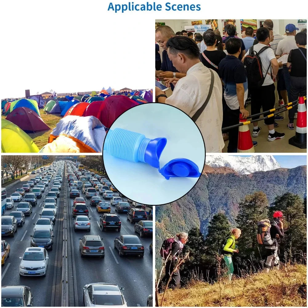 Portable Telescopic Car Urinal for Outdoor Camping Hiking Travel Emergency Squat Free Lightweight Urinal ﻿