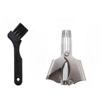 Portable Stainless Steel Nose Ear Hair Trimmer Waterproof Washable Painless Hair Clipper Required With Matching Cleaning Brush