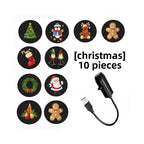 Christmas Tree Design Plug in Night Light Ceiling Projector Indoor, for Room Decor DIY Holiday Party Xmas Gifts