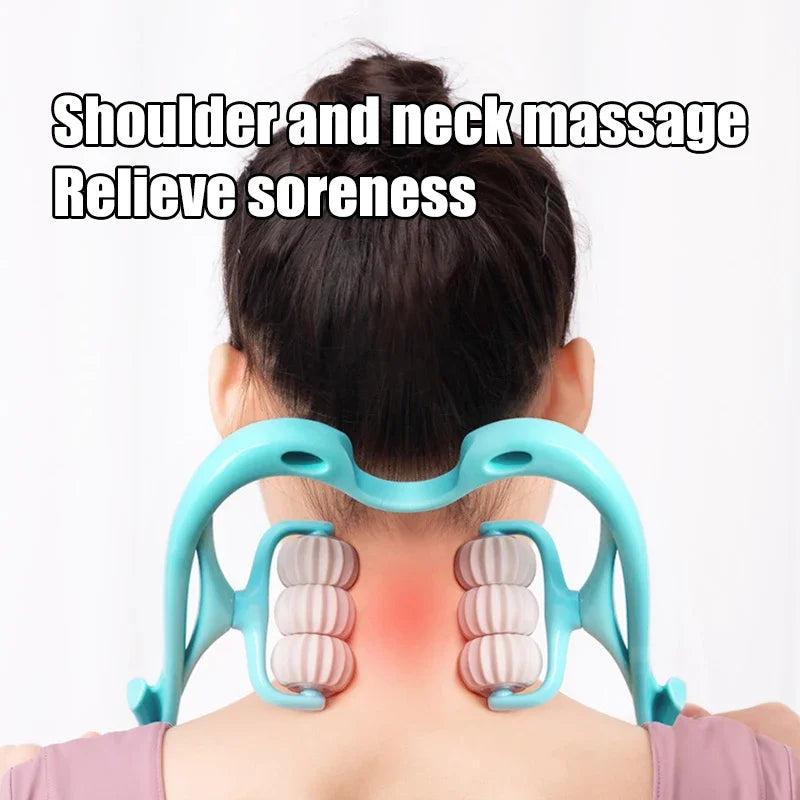 Multifunctional Cervical Neck Massager Manual Clamp with 6 Kneading Balls for Shoulder Back Relaxation मुख्य तस्बिर