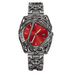 Fashion heterosexual spider web Scale dial watch alabaster black strap retro Y2K European American watch shaped ins niche watch