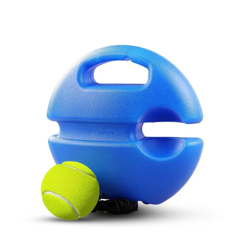 Heavy Duty Tennis Training Aids Base With Elastic Rope Ball Practice Self-Duty Rebound Tennis Trainer Partner Sparring Device उप चित्र