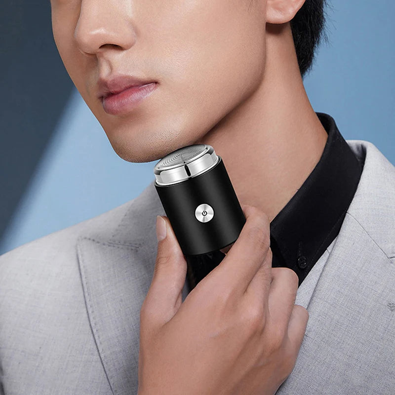 Electric Mini Shaver Travel Shaver Pocket Size Electric Razor Portable Outdoor Beard Razor for Men उप चित्र