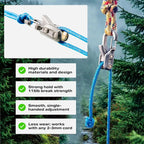 Rope Tightening Tool & Tensioner，Heavy-Duty Retractable Tie Down Rope for Camping, Tarp, Hammock,Boating & Outdoor Gear Securing