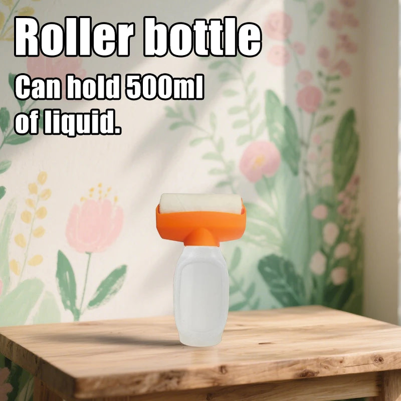 Reusable putty paste roller brush, wall repair and renovation tool, refillable container, roller brush included, without putty p
