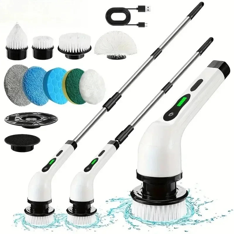 Multifunctional Electric Cleaning Brush Electric Cordless Spin Scrubber Toilet Mops Portable Cleaning Tool For Kitchen/Bathroom/