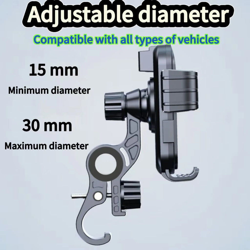 Motorcycle Bicycle Mobile Phone Holder Free Rotation Mobile Phone Navigation Holder Shockproof Mobile Phone Holder for Cycling