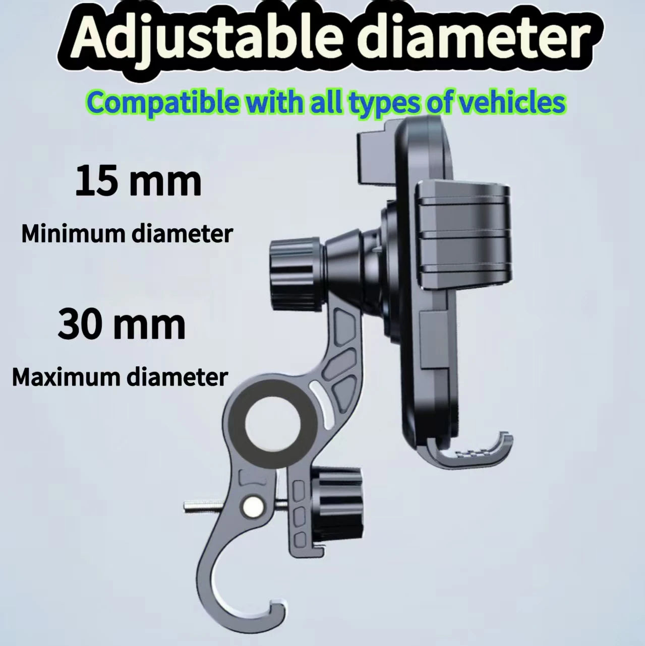 Motorcycle Bicycle Mobile Phone Holder Free Rotation Mobile Phone Navigation Holder Shockproof Mobile Phone Holder for Cycling