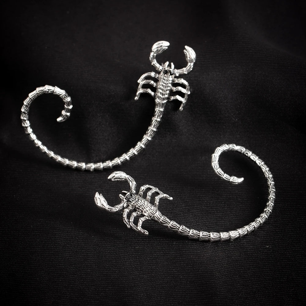 Gothic Punk Hip Hop Cuff Earring For Women Creative Design Retro Scorpion Climber Earrings  Ear Cuffs