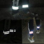 2PCS Running Reflective Arm Bands for Wrist Ankle Leg LED Reflector Armband Night Cycling Safety Light Tape Led Bracelet Strap