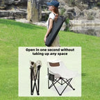 Portable Folding Chair Outdoor Camping Fishing Chair, Extendable Stool Self-driving Tour Camping Equipment