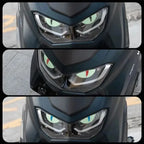 Luminous Devil Eye Sticker Pair Car Motorcycle Electric Vehicle Reflective Decal Drip Glue Waterproof Styling Night Glow