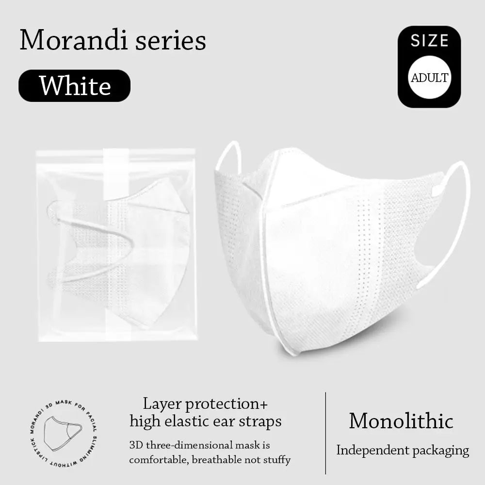 10PCS Fashion Nonwovens Fish Mask Breathable Anti-UV Riding Face Mask Face Veil Unisex
