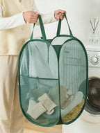 Foldable Dirty Laundry Basket, Open-Top Laundry Hamper, Foldable Storage Basket, Household Laundry Storage Bin, Home Organization and Storage Supplies