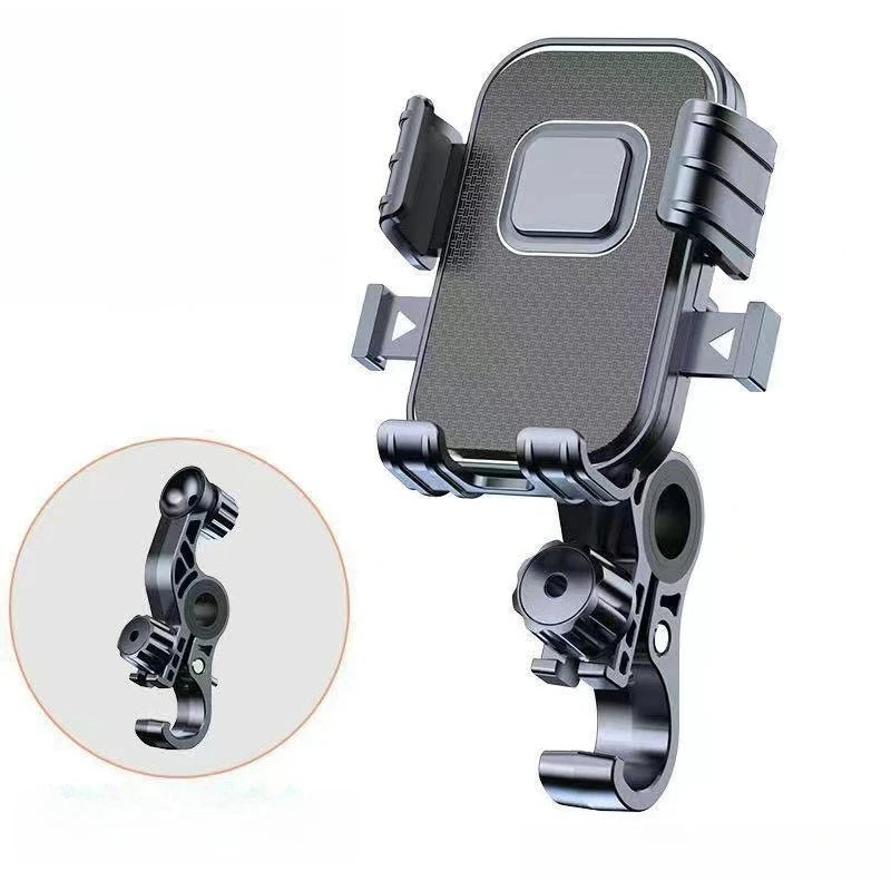 Motorcycles Bicycles Phone Holder Free Rotation Mobile Phone Navigation Bracket For Riding Shockproof For Xiaomi IPhone