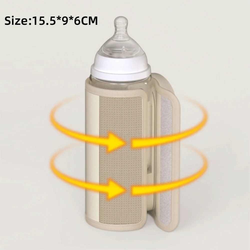 USB Rechargeable Portable Bottle Warmer Constant Temperature Digital Display Breastmilk Heating Sleeve Cordless 副图