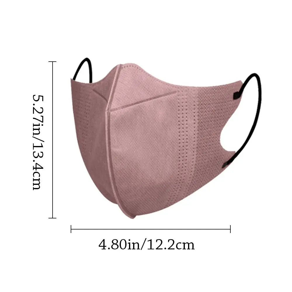 10PCS Fashion Nonwovens Fish Mask Breathable Anti-UV Riding Face Mask Face Veil Unisex