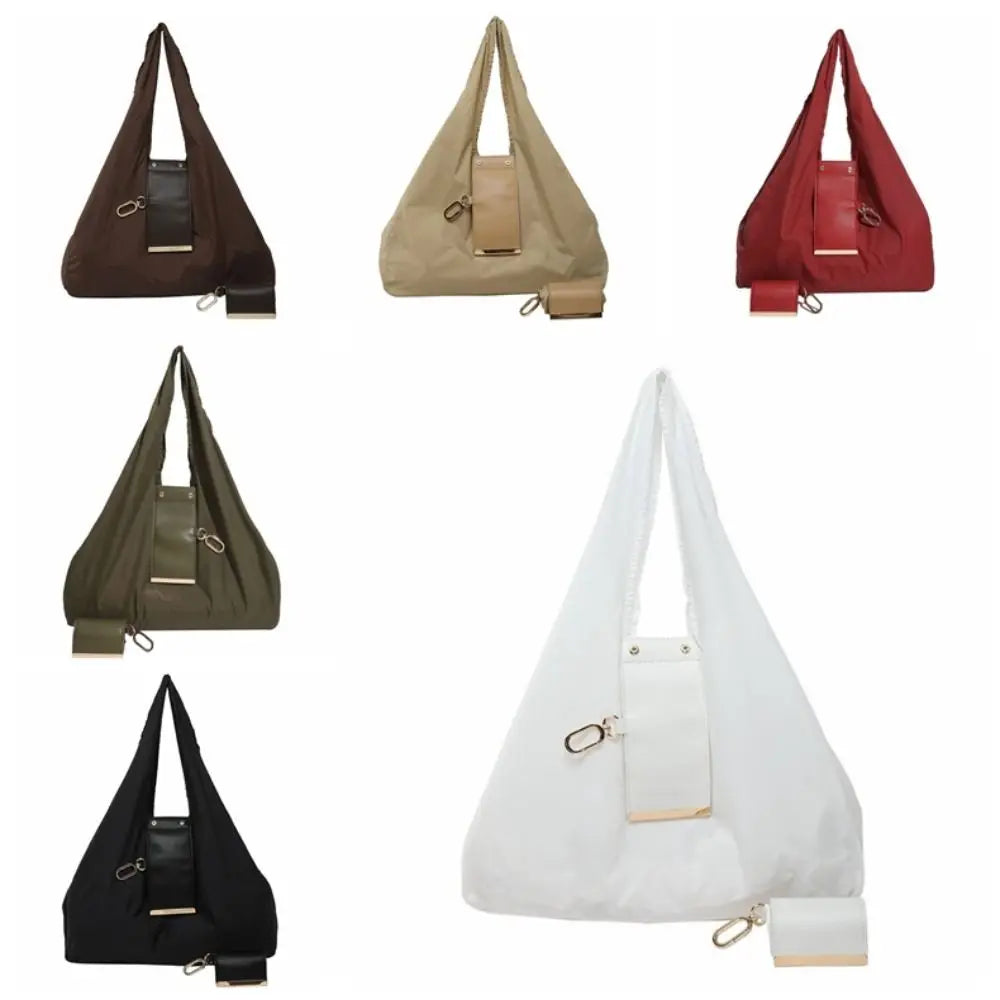 Keychain Storage Bag Foldable Reusable Mini Tote Bag Lightweight Eco-Friendly Foldable Shopping Bag Large Capacity Key Ring Expandable Reusable Bag