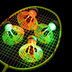 Glow-in-the-Dark LED Badminton Shuttlecocks (1/2/5 Packs): Windproof Design for Practice & Nighttime Play