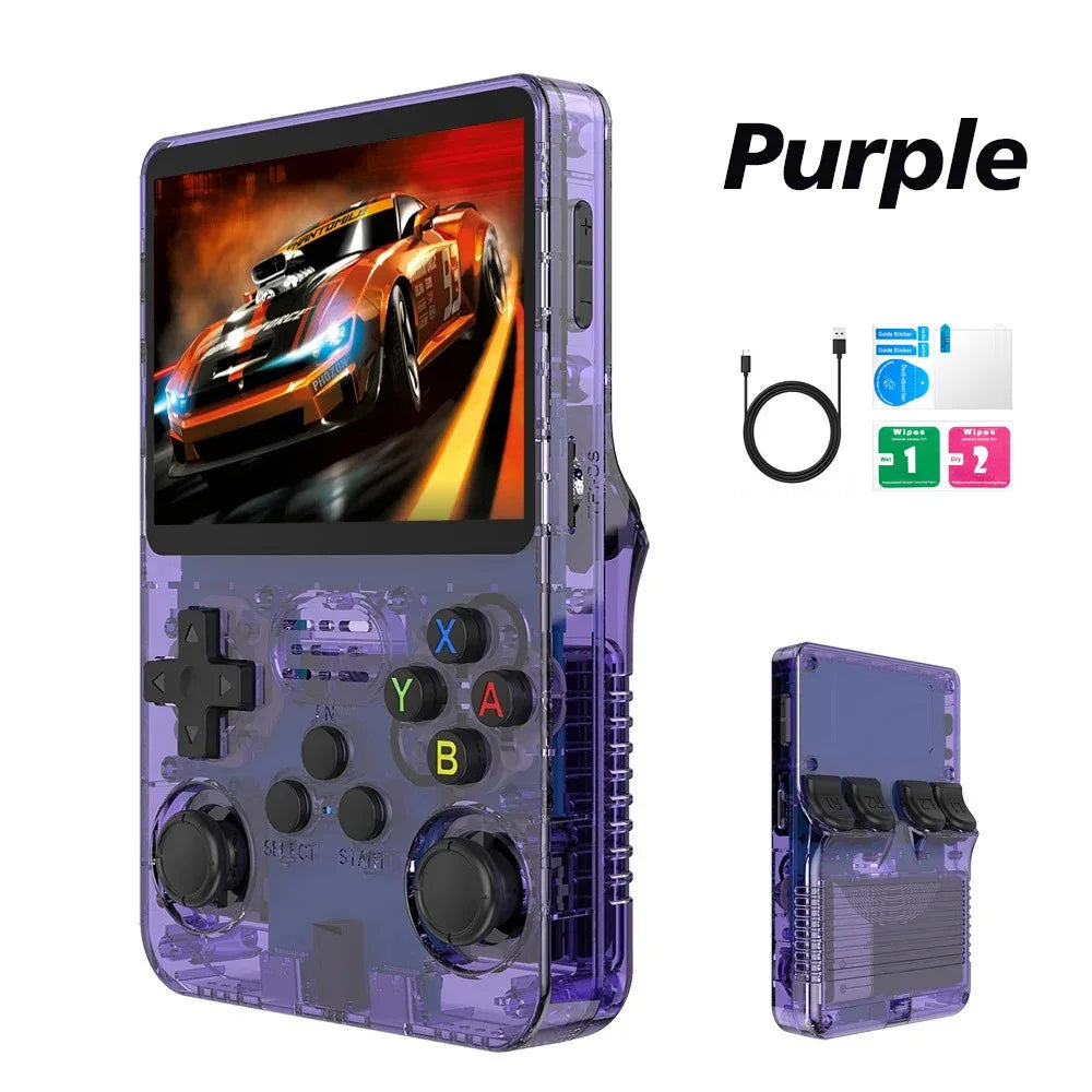 R36S Linux Open Source Retro Handheld Game Console 3.5 Inch 640*480 IPS Screen Plug and Play Built-in 15000+ Classic Games No
