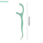 Mint Fresh Double-Line Floss Picks (50-Count) | Dual-Strand Teeth Cleaning Sticks, Deep Plaque Removal for Daily Oral Care