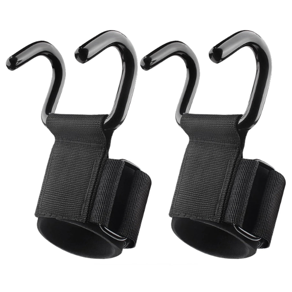 Pull Ups Strength Training Wrist Strap Hook Comfortable Grip Weightlifting Hooks Support Wraps for Power Lifting