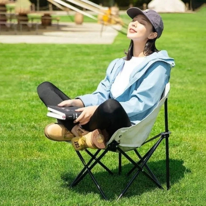 Portable Folding Chair Outdoor Camping Fishing Chair, Extendable Stool Self-driving Tour Camping Equipment