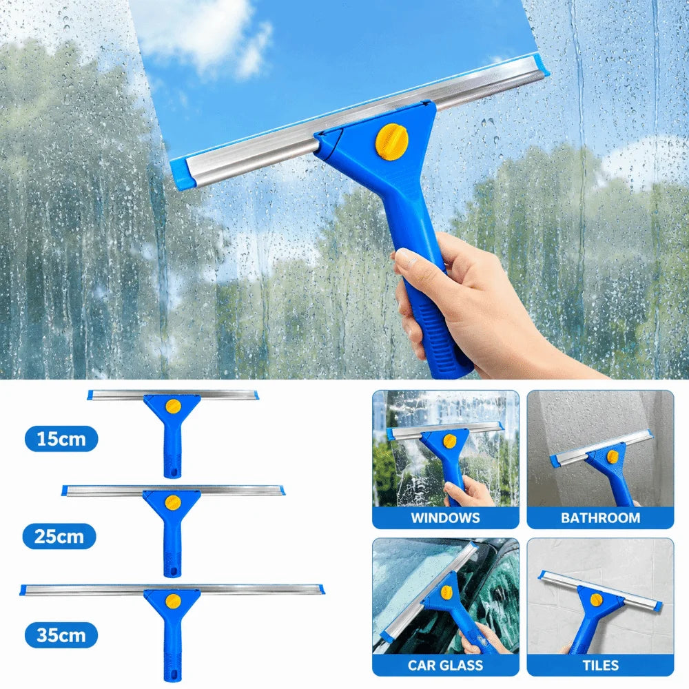 Durable Silicone Window Squeegee Multi-Purpose Streak-Free Cleaning Scraper Clean Tool Glass Wiper for Car