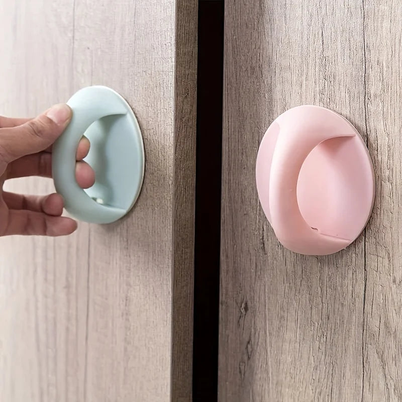 Easy-Install Adhesive Door Handle - Multi-Purpose, No-Drill for Drawers, Wardrobes & Glass Doors