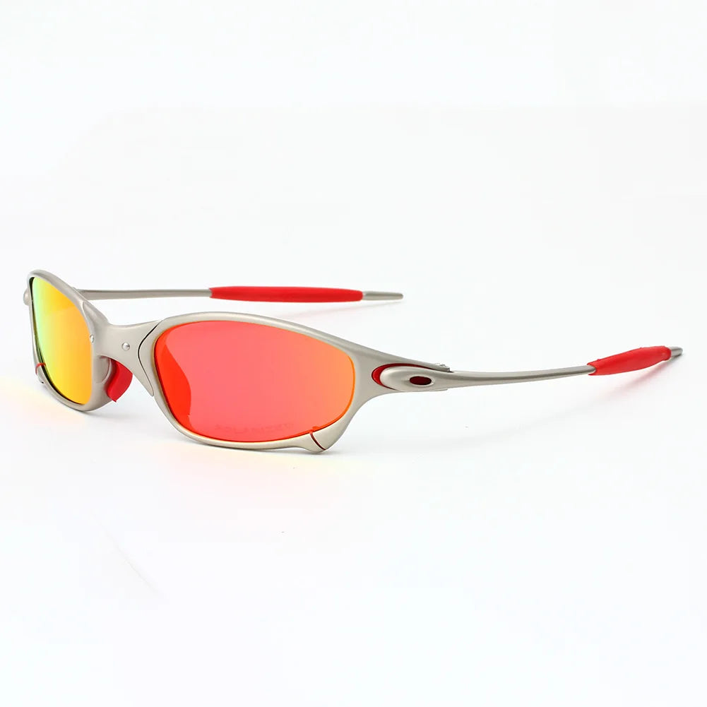Fashion Polarized Cycling Glasses UV400 Outdoor Sports Goggles Catalpa Alloy Frame Anti-UV Riding Eyewear Accessories