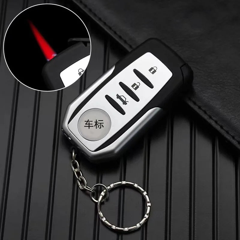 Creative Car Key Pendant Butane Gas Lighter Personalized Fashion Quirky Cool Gifts for Boyfriends