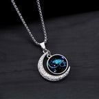 New Zodiac Sign Necklaces for Men Women Trendy Luminous Pendant Necklaces Cool Unique Couple Hip-hop Necklaces Stainless Steel
