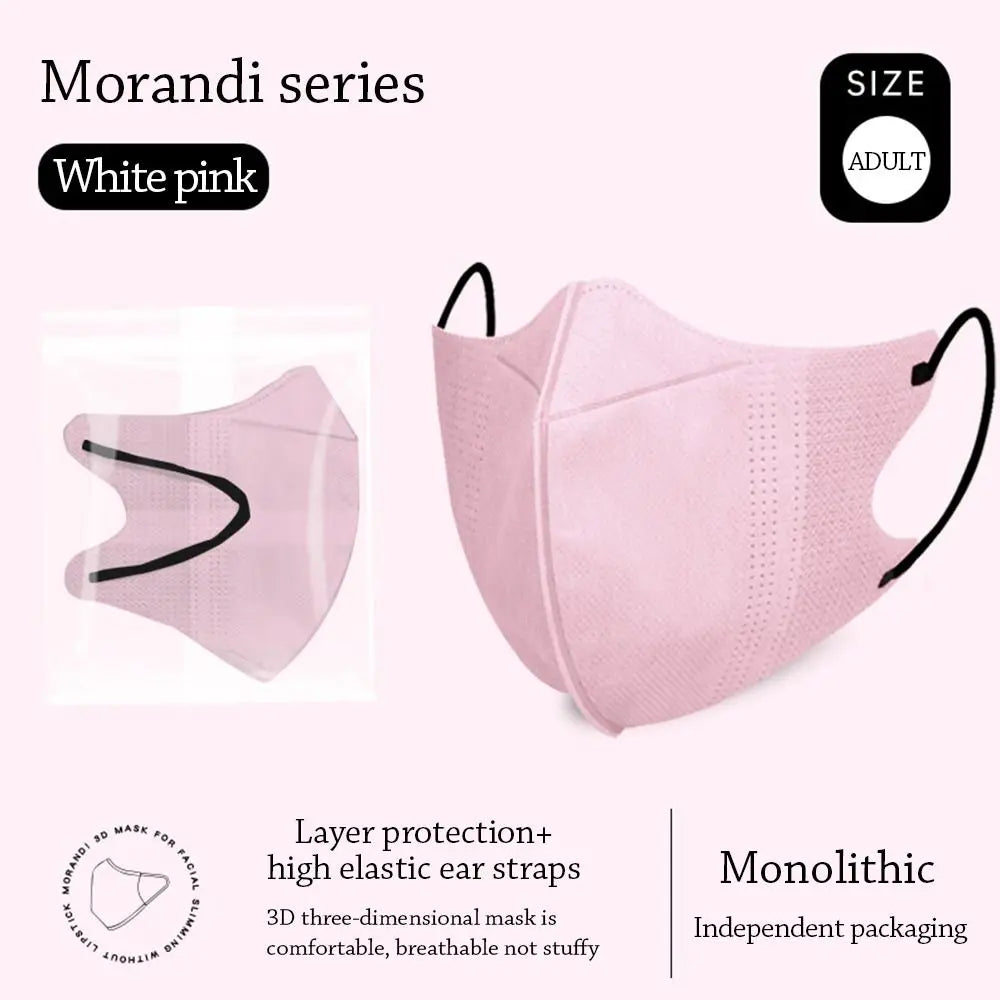 10PCS Fashion Nonwovens Fish Mask Breathable Anti-UV Riding Face Mask Face Veil Unisex