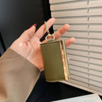 Keychain Storage Bag Foldable Reusable Mini Tote Bag Lightweight Eco-Friendly Foldable Shopping Bag Large Capacity Key Ring Expandable Reusable Bag