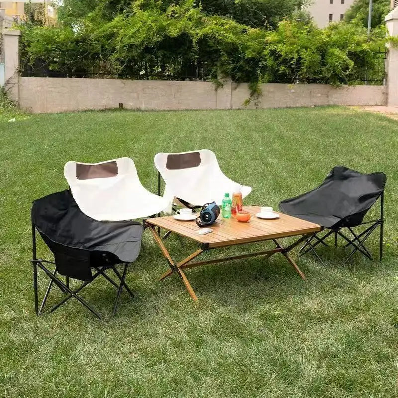 Portable Folding Chair Outdoor Camping Fishing Chair, Extendable Stool Self-driving Tour Camping Equipment