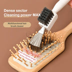 1Pcs Comb Cleaner Delicate Cleaning Hair Brush Comb Cleaning Tools Handle Embeded Tool 2 in1 Airbag-comb Cleaner Edge Brush