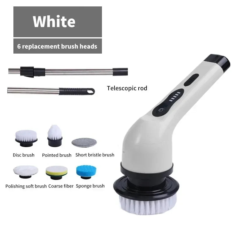 Multifunctional Electric Cleaning Brush Electric Cordless Spin Scrubber Toilet Mops Portable Cleaning Tool For Kitchen/Bathroom/