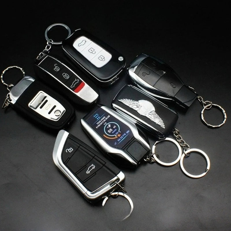 Creative Car Key Pendant Butane Gas Lighter Personalized Fashion Quirky Cool Gifts for Boyfriends