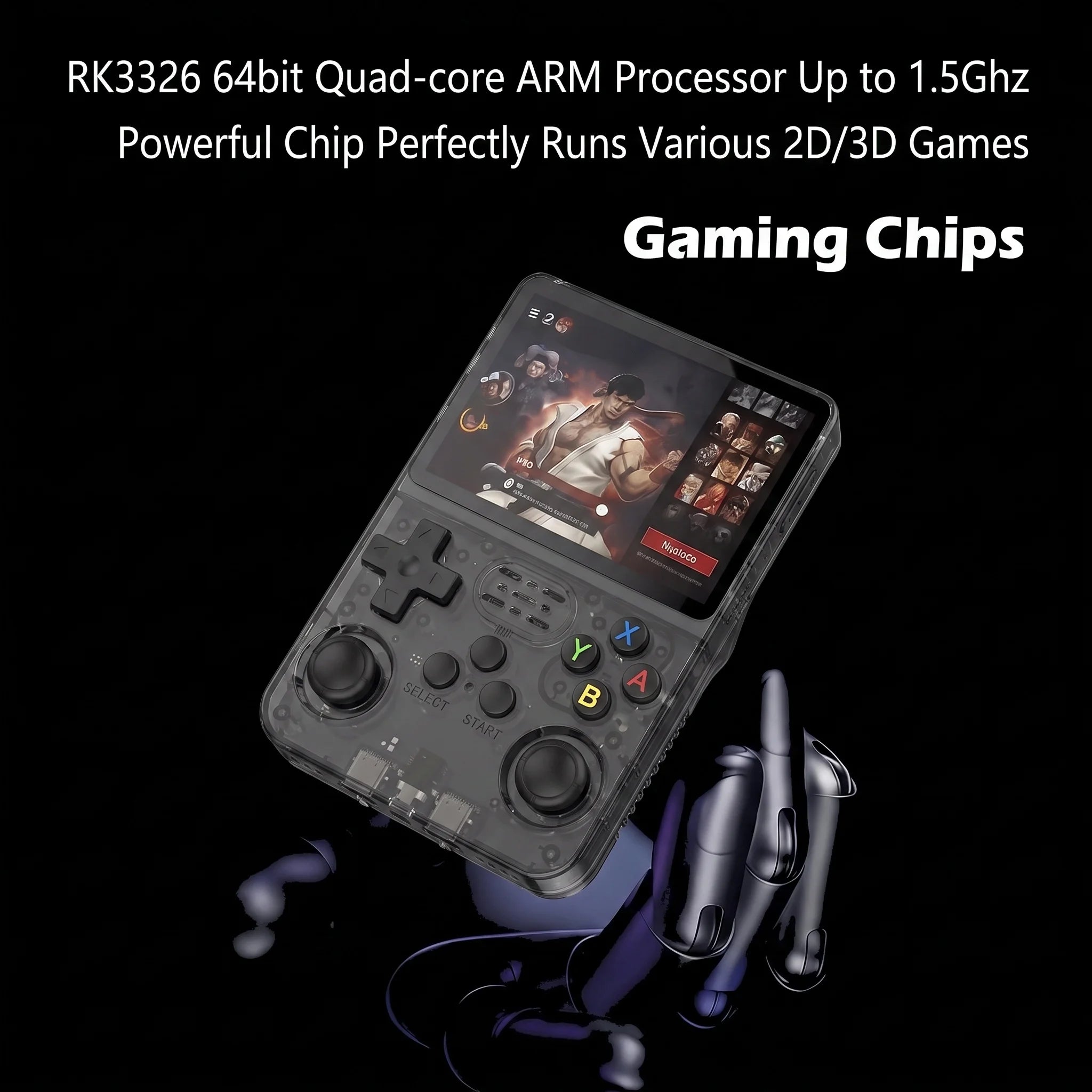 R36S Linux Open Source Retro Handheld Game Console 3.5 Inch 640*480 IPS Screen Plug and Play Built-in 15000+ Classic Games No