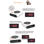 Target Alarm Clock with Gun & LED Display Creative Target Laser Shooting Clocks 2 Alarming Wake Up Digital Electronic Desk Clock