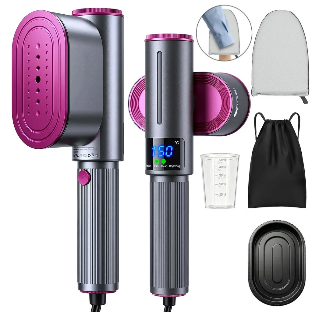 Handheld Steam Iron Garment Steamer Portable Mini for Clothes Fast Heating Travel Garment Fabric Press Machine with Home