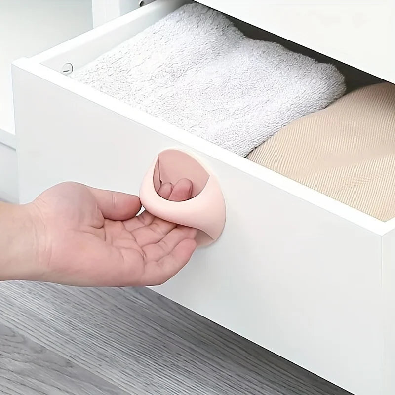 Easy-Install Adhesive Door Handle - Multi-Purpose, No-Drill for Drawers, Wardrobes & Glass Doors