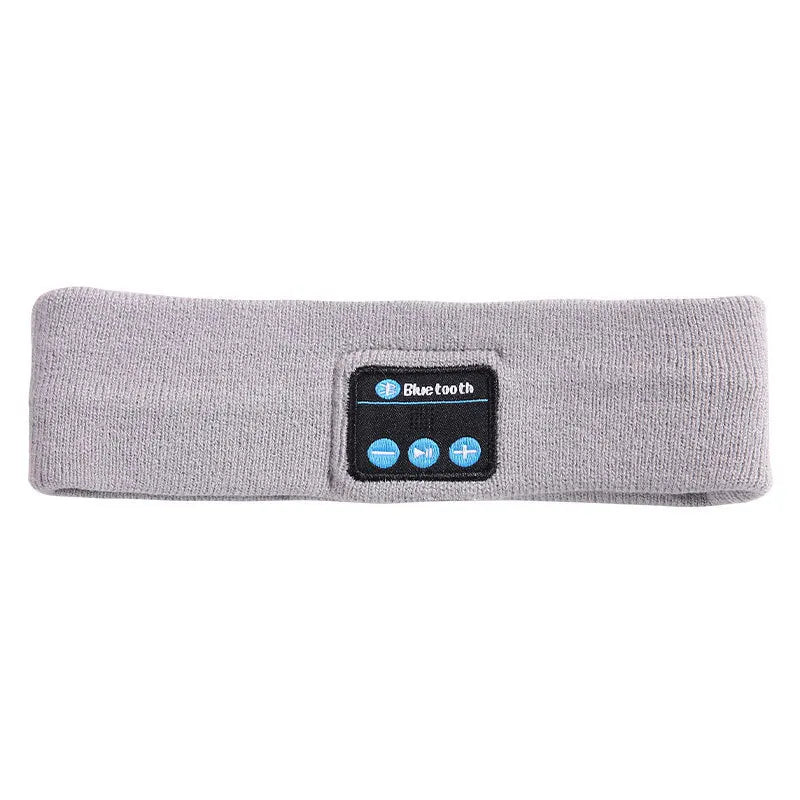 Wireless Stereo Bluetooth 5.0 Headphone Running Sleeping Earphone Headset Knit Sports Music Headband Eye Mask With MIC Long Life