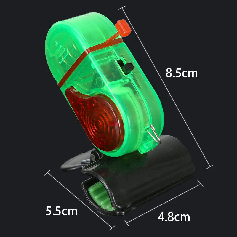 1PC Fish Bite Alarm High Sensitive Fishing Alarm Sound Bell LED Light Indicator Clip-on Fishing Rod Buzzer Fish Accessories