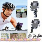 Motorcycle Bicycle Mobile Phone Holder Free Rotation Mobile Phone Navigation Holder Shockproof Mobile Phone Holder for Cycling