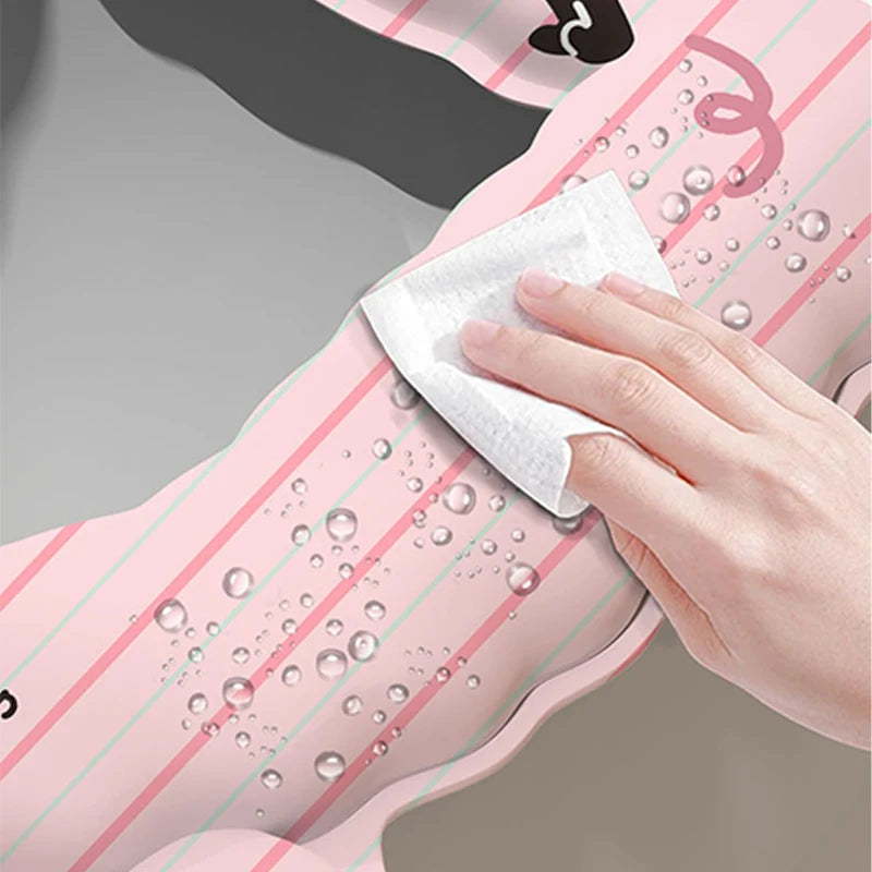 2pcs Waterproof Sticky Toilet Seat Cover - Soft Handle, All-Season Universal for Home