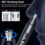 Electric Nose Hair Trimmer USB Rechargeable Nose and Ear Hair Clipper Portable Nose Hair Remover Facial Hair Removal Device