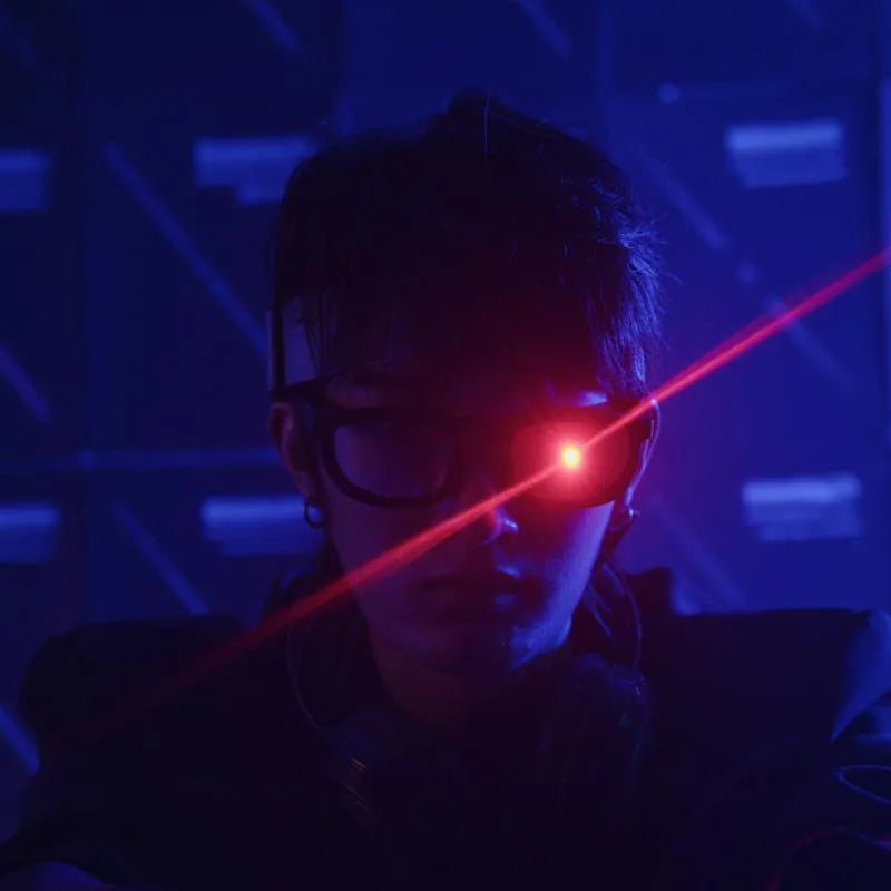 LED Tech Glasses Conan Terminator Personalised Dress Up Spooky Prom Performance Glasses for Halloween Party cosplay 副图
