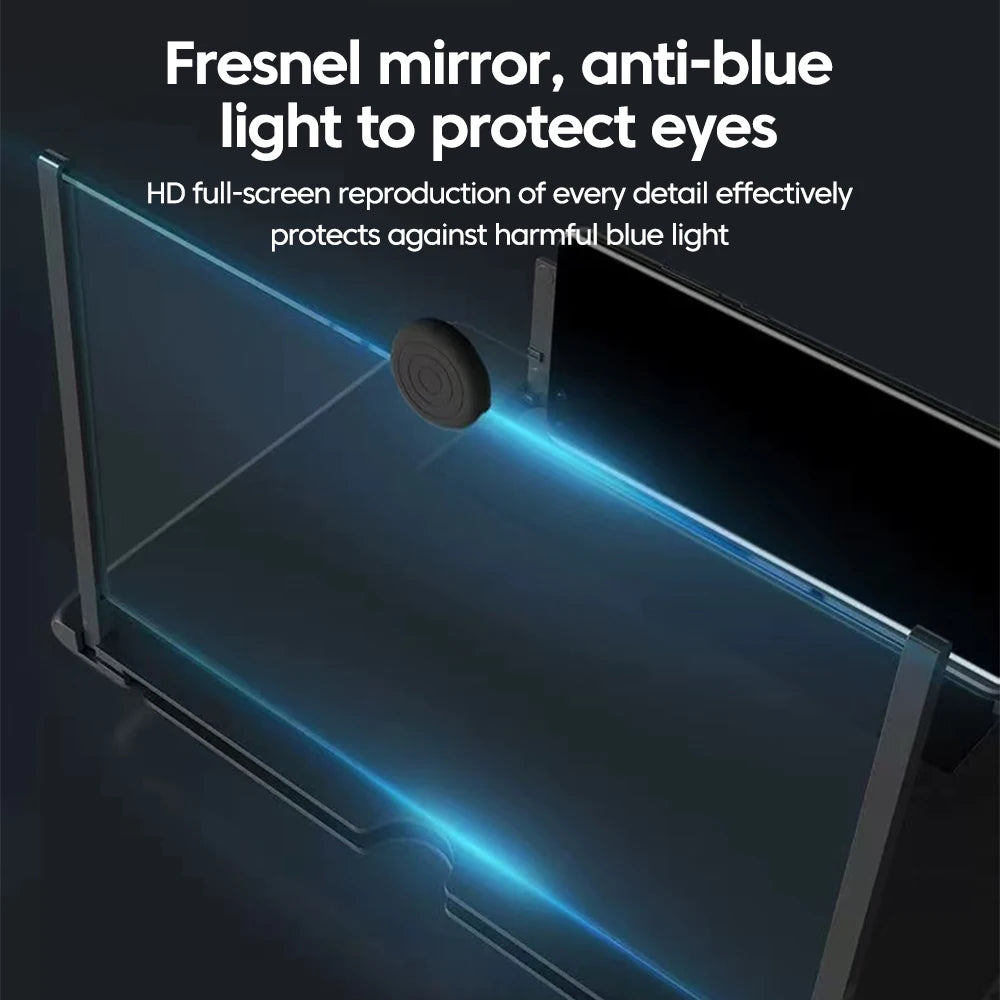 10Inch Mobile Phone Screen Amplifier HD Phone Screen Video Magnifier Screen Phone Projector Holder Bracket for All Smartphone